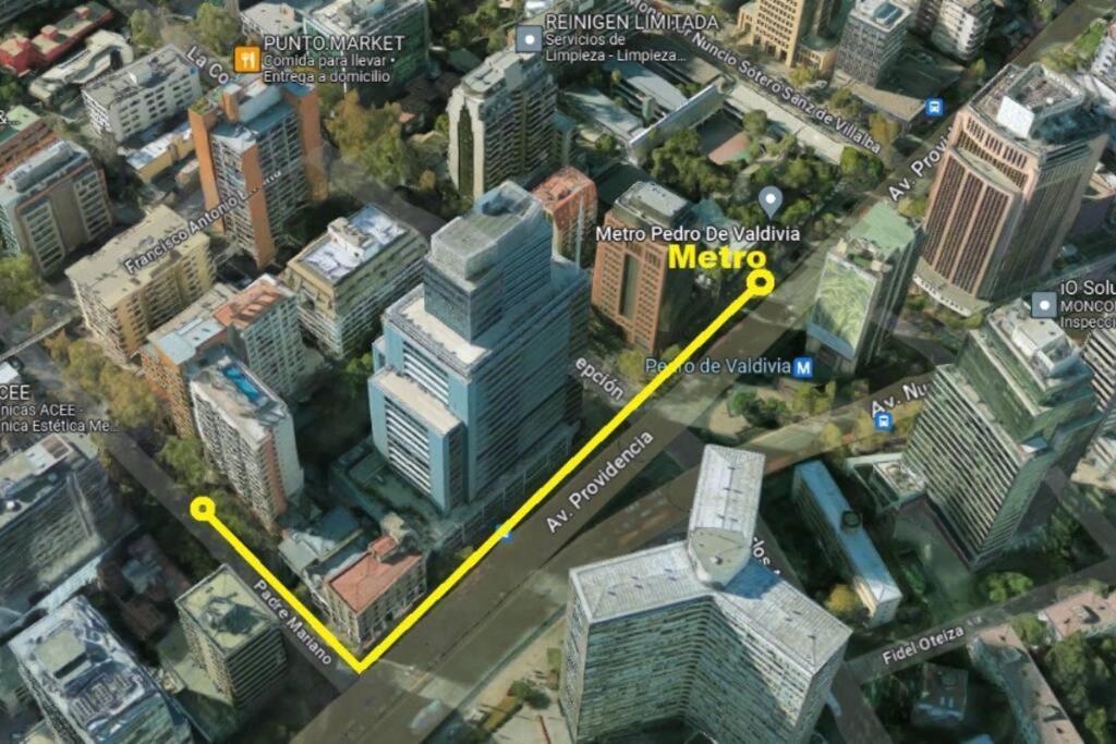 Apartamento Providencia A Pasos Del Metro Pedro De Valdivia Santiago de Chile Exterior foto